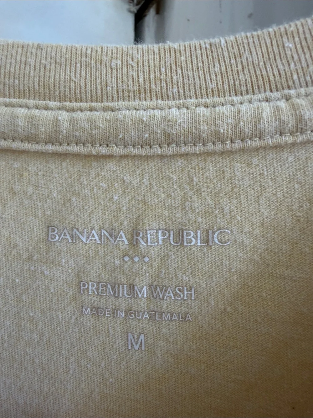 Banana Republic Short Sleeve Crew Tee in Beige